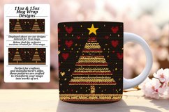 Elegant 15oz Mug Wrap Png Template , Holiday Product Image 1