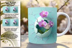 Easter Magic Mug Wrap with Flowers - 11oz 15oz Product Image 1