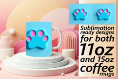 Neon Radiance: Sublimation Patterns for 15oz Mug 11oz Product Image 1