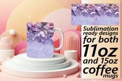 Blossom Leopard Glitter Mug Sublimation Product Image 1