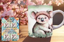 Cute 15oz Mug Wrap Png Artwork , Animals Product Image 1