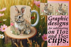 Vibrant EasEaster Bunny Whimsy: Easter Mug Charm Product Image 1