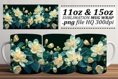 Fresh Flowers Mug Wrap - Spring Pattern 11oz 15oz Product Image 1