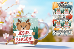 Colorful 11oz Mug Wrap Png Design , Religious Product Image 1