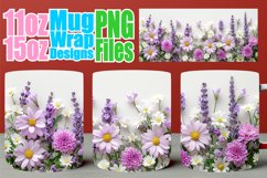 Petal Paradise Sublimation Mugs - 11oz &amp; 15oz Elegance Product Image 1