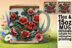 Spring Blossoms 3D Mug Wrap - Sublimation Design Product Image 1