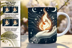 Artistic 11oz Mug Wrap Png Template , Mystic Product Image 1