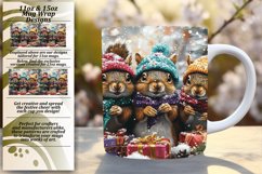 Lovely 15oz Mug Wrap Png Design , Cute Xmas Product Image 1