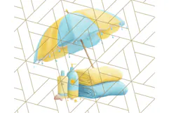 Sky Blue and Sunshine Yellow Summer Clipart PNG, Tropical Product Image 5