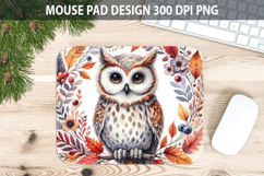 Owl Mouse pad Sublimation - Thanksgiving Animal PNG Design Product Image 1