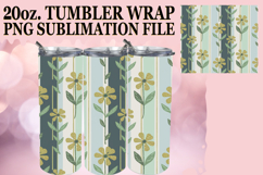 Uplifting Vibes 20oz tumbler wrap, Gold Flower Product Image 1