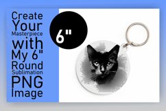 Sweet Kitty Sublimation: Round &amp; Keychain Ensemble Product Image 1