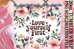 Unique adventures 20oz tumbler wrap, Flower Quote Product Image 1