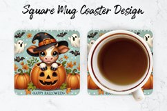 Happy Halloween Mug coaster | Coaster | Sublimation Design Product Image 1