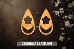 Summer Style Laser Cut Earrings SVG File Product Image 1