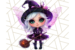 Halloween Fairy Clipart PNG, Cute Chibi Fairy Art Clip Art Product Image 5