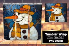 Holiday Snowman 3D Wrap for Tumblers Product Image 1
