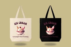 Funny ice cream quote PNG for sublimation and T-shirt design Product Image 3
