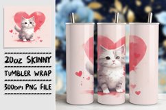Lighthearted Kitty Tumbler Wrap Design Product Image 1