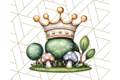 Princess Castle Clipart PNG, Enchanted Garden Artwork Product Image 5