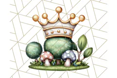 Princess Castle Clipart PNG, Enchanted Garden Artwork Product Image 5
