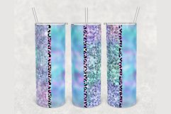 Holographic Faux Glitter 20oz sublimation design tumbler Product Image 1