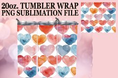Heart's Watercolor Charm - Tumbler Art Product Image 1