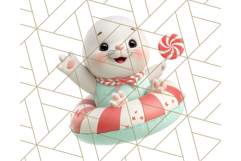 3D Under the Sea Christmas Clipart, Ocean Christmas PNG Product Image 5