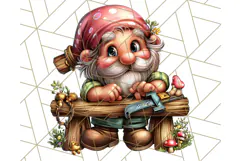 Gnomes at Work Clipart PNG, Cute Gnomes PNG Illustration Product Image 5