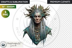 Deep Sea Fantasy Clipart PNG, Mermaid, ocean mythology Product Image 1