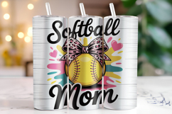 Softball Mom Tumbler Wrap | Sublimation | Tumblers Product Image 1