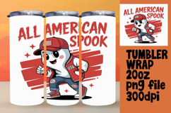 Beautiful Gift: 20oz Tumbler Wrap , Funny Ghost Product Image 1