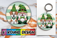 Cheerful Circle Keychains Design, St Patricks Product Image 1