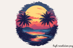 Watercolor Coastal Clipart PNG Product Image 1