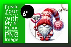 Trendy Circle Coaster PNG Design , Gnomes Product Image 1