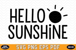 Hello Sunshine SVG Design | SVG Cut files Product Image 1