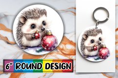 Elegant Round Design Coaster Template , Xmas Product Image 1
