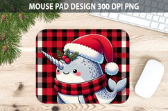 Christmas Snowflake Mouse Pad Sublimation - Animal PNG Desig Product Image 1