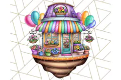 Bright Floating Island PNG Clipart for Fantasy Worlds & Maps Product Image 5