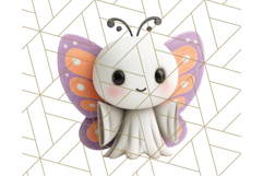 Cute Halloween Ghost Clipart Costume PNG, Halloween Png Product Image 5