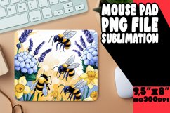 Vibrant Desk Mat Sublimation PNG, Bee Product Image 1