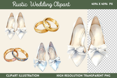 Rustic Wedding Clipart Bundle PNG Product Image 2