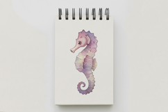 Cute Sea Horse Marine Animal PNG Summer Aquatic Ocean Product Image 5