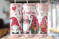 Valentine&#039;s Day Gnome Tumbler Wrap - High Quality 300 Dpi Product Image 1