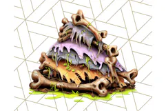 Bold Zombie Clipart PNG, Creepy Halloween Clip Art Product Image 5