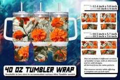 Elegant 3D Floral Tumbler Design Product Image 1