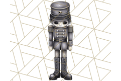 Dark Nutcracker Clipart Gothic Holiday Ballet PNG, Christmas Product Image 5