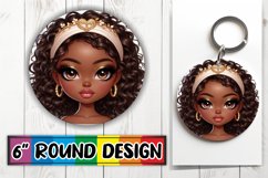 Bright Ornaments Round Sublimation, 3D Heart Product Image 1