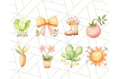 Pastel Watercolor Spring Clipart Bundle, Flowers, Bikes Png Product Image 3