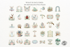 Magical Spring Garden Clipart Product Image 3